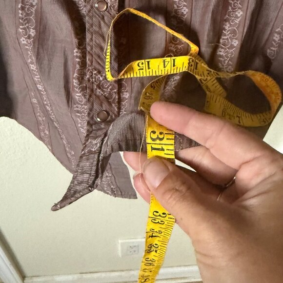 Vintage BC Ethic Custom Crafted Brown Button Up Pearl Snap Cowboy Shirt Sz XXL - Picture 6 of 6